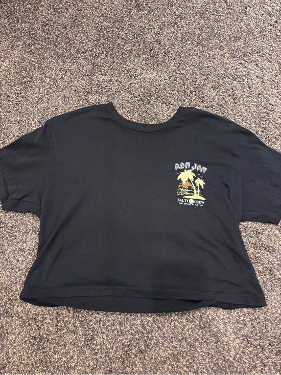 Salty Crew Tops - Salty Crew Black Crop Top